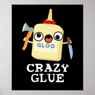 Poster Colle folle Funny Super Colle Pun Dark BG