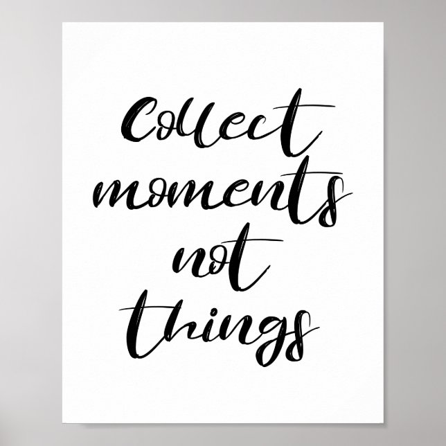 Poster Collect moments not things (Devant)