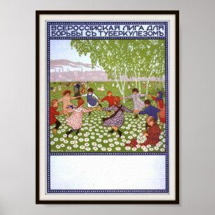 Poster Collecte de fonds russe pour la tuberculose 1914