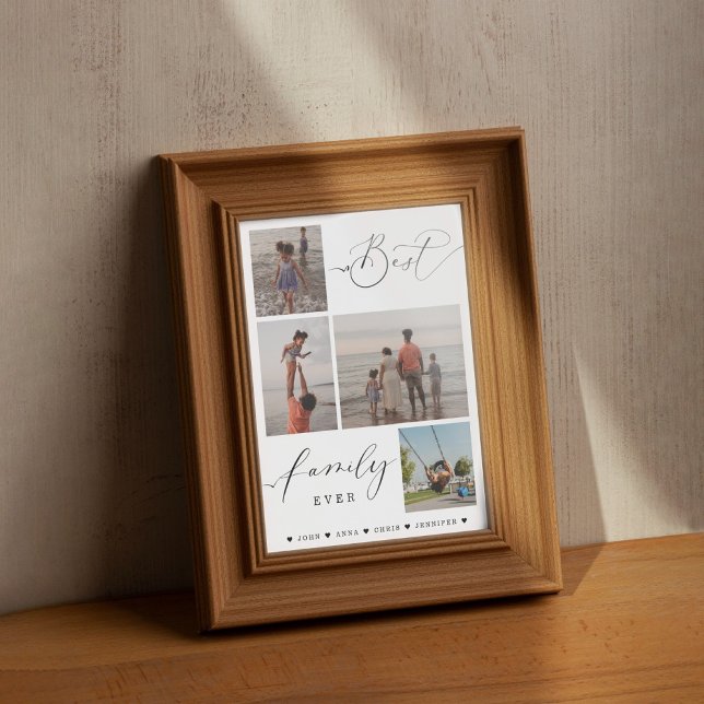 Poster Collecte De Photos Familiales Personnalisées Poste (Créateur téléchargé)
