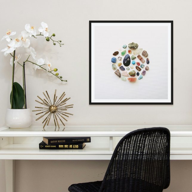 Poster Collected Gemstones Rocks Crystals Glam Art Print (Créateur téléchargé)