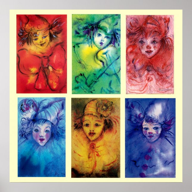Poster COLLECTION CLOWNS / Balle Masquearde vénitienne (Devant)
