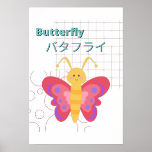 Poster Collection Cute Butterfly-Kawaii