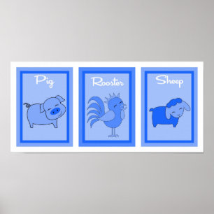 Poster Collection d'art murale pour garçons de triage de 