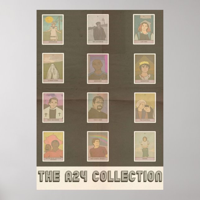 Poster Collection de design de Tarot de film A24 (Devant)