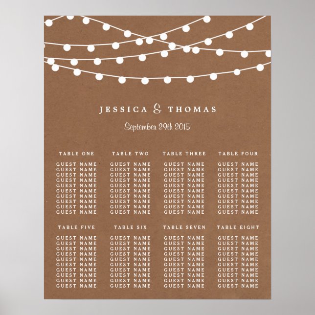 Poster Collection de Mariages Rustic Kraft (Devant)