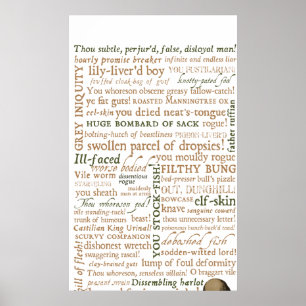 Poster Collection Insultes Shakespeare