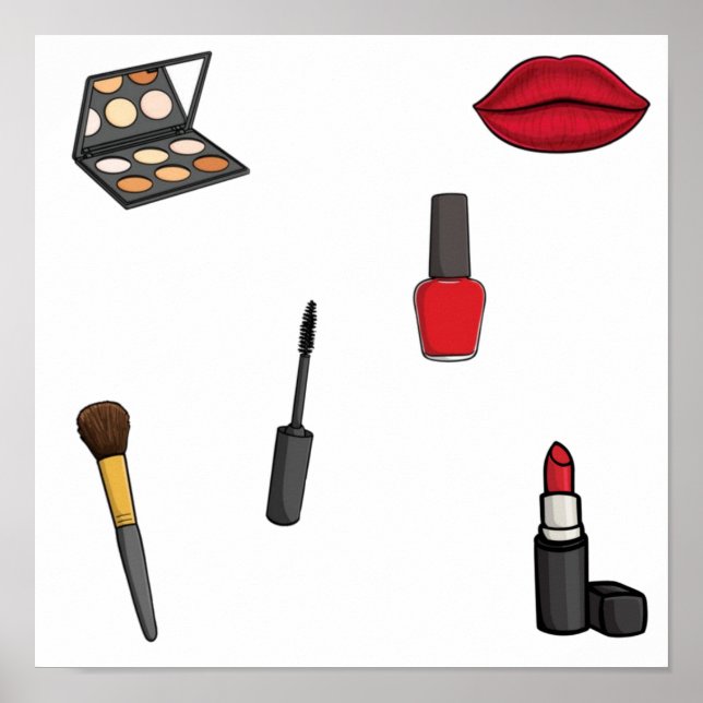 Poster Collection maquillage (Devant)