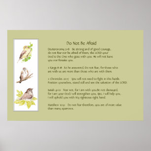 Poster Collection Ne Pas Avoir Peur Écritures Courage