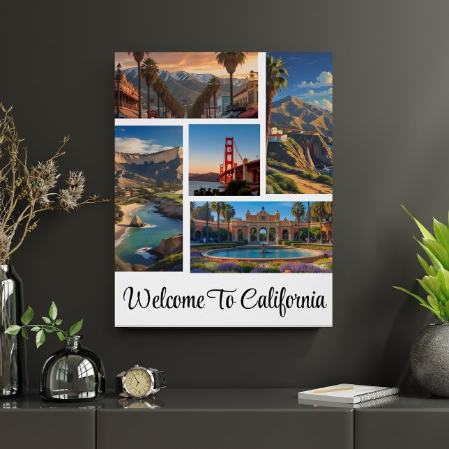 Poster Collection photo personnalisée California City (Créateur téléchargé)