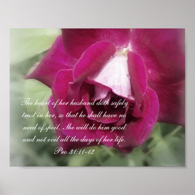 Poster Collection Proverbs 31~ Pro 31:11-12 (Devant)