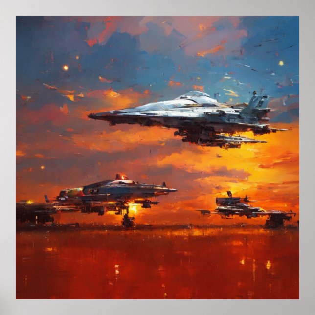 Poster Collection science-fiction : hommage à John Berkey (Devant)