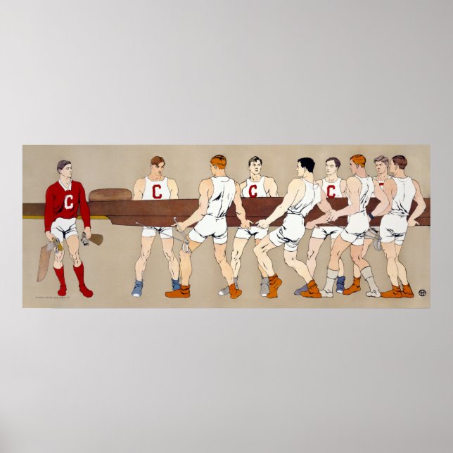 Poster College Rowing Club, Edward Penfield (Devant)