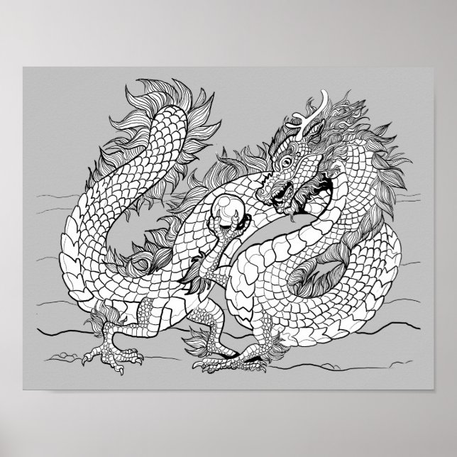 Poster Collez votre propre Dragon Pearl (Devant)
