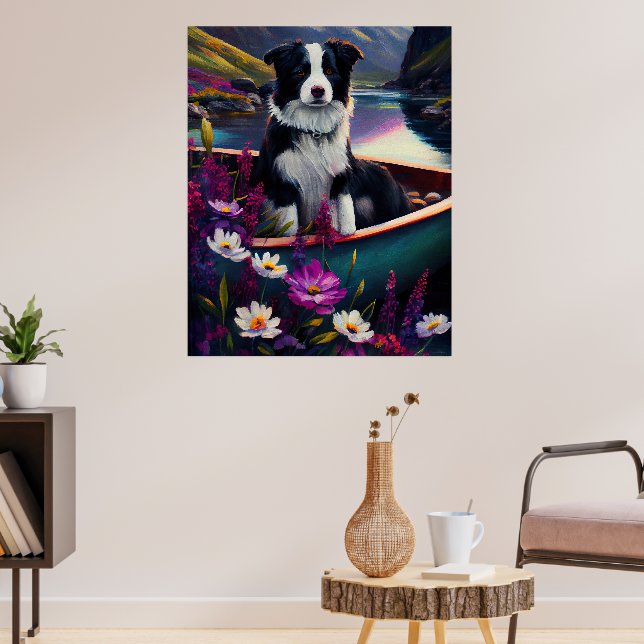 Poster Collie frontalier sur une pagaie : une aventure Pi (Salon 3)
