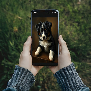 Poster Collie frontière mignonne
