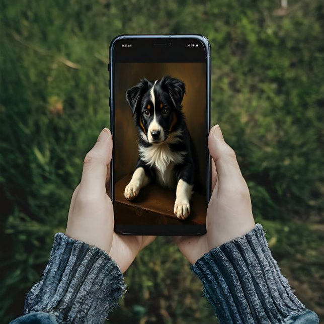 Poster Collie frontière mignonne (Créateur téléchargé)