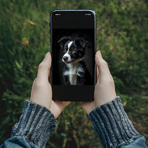 Poster Collie frontière mignonne