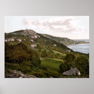 Poster Colline de Killiney et Dalkey, Cie. Dublin c1905