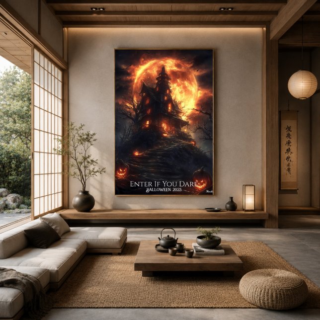 Poster Colline d'Halloween de la Lune Hantée (Créateur téléchargé)