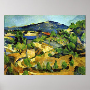 Poster Collines en Provence - Paul Cezanne