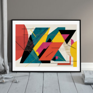 Poster Collision géométrique dynamique