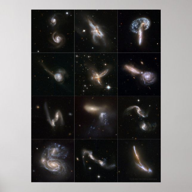 Poster Collisions cosmiques 24x18 (15x20) (Devant)