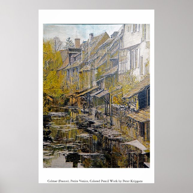 Poster Colmar (France), Petite Venise (Devant)
