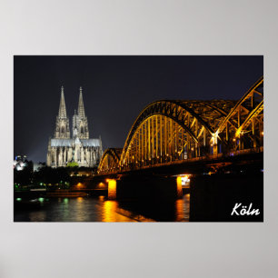Poster Cologne, Allemagne