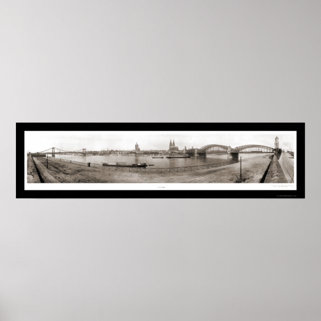 Poster Cologne, Allemagne Photo 1921 (Devant)