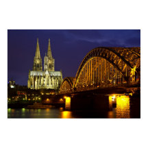 Cologne - Cathédrale au crépuscule
