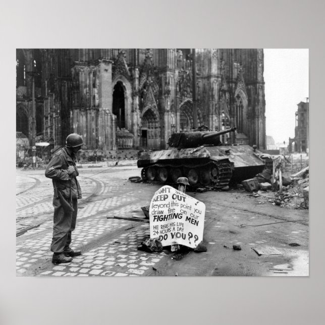 Poster Cologne - Cologne 1945 (Devant)