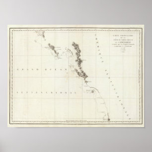 Poster Colombie-Britannique, Washington et Oregon