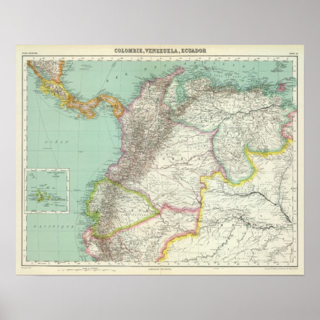 Poster Colombie, Venezuela 2 (Devant)