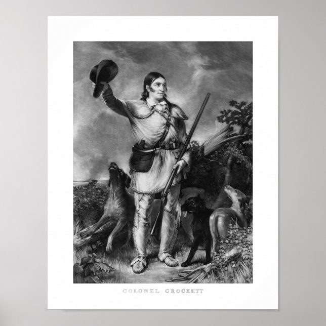 Poster Colonel Davy Crockett (Devant)
