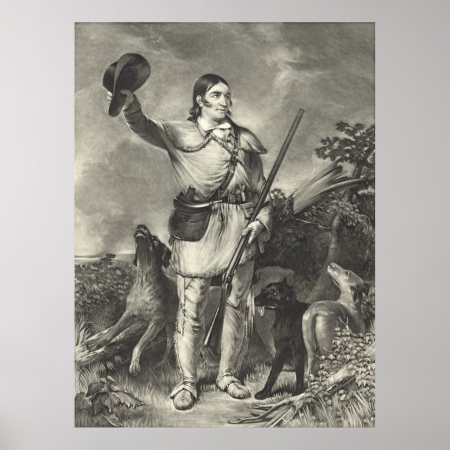 Poster Colonel Davy Crockett 1839 (Devant)