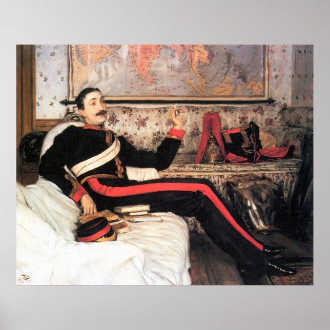 Poster Colonel Frederick Gustavus Burnaby par James Tisso (Devant)