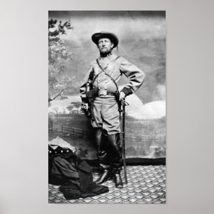 Poster Colonel John Mosby - Civil War Portrait