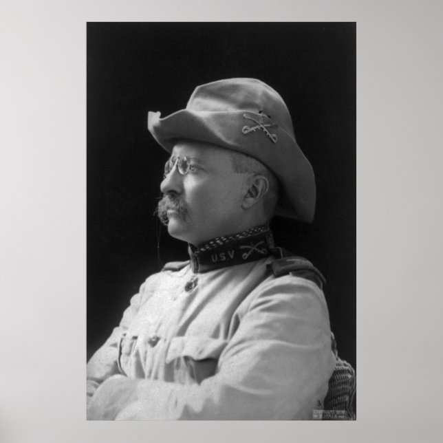 Poster Colonel Theodore Roosevelt de 1898 (Devant)