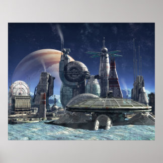 Poster colonie de la lune de Jupiter