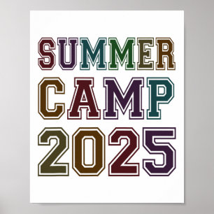 Poster Colonie de vacances d'été 2025 Équipe d'animateurs