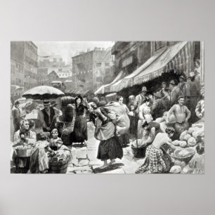 Poster Colonie italienne Mulberry Bend à New York