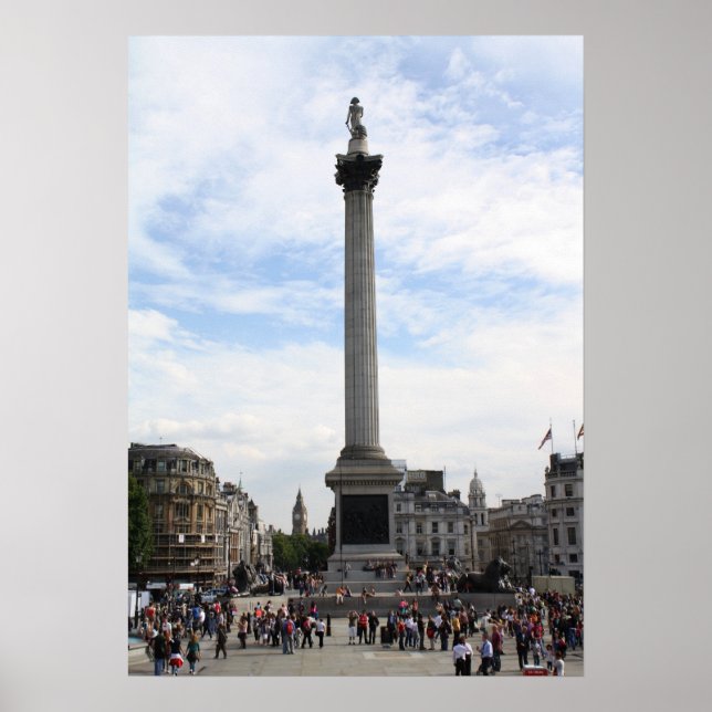 Poster Colonne de Nelson, Carré Trafalgar (Devant)