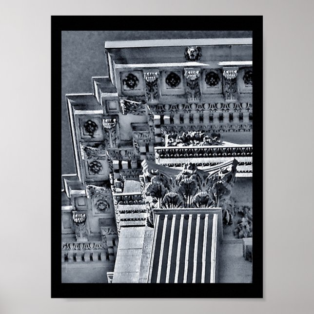 Poster Colonne décorative (Devant)