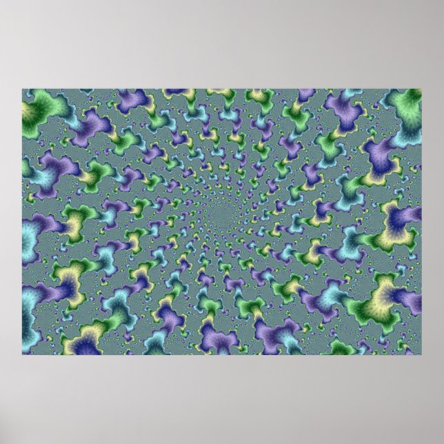 Poster Colonnes de pédale - Fractal (Devant)