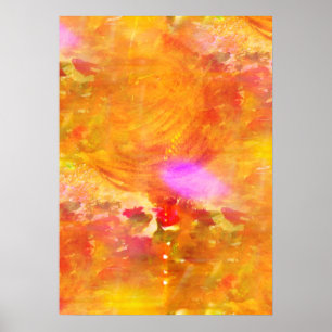 Poster color art seamless background yellow, orange