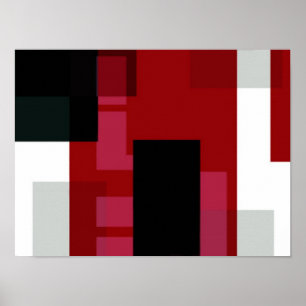 Poster Color Burn Abstract Art