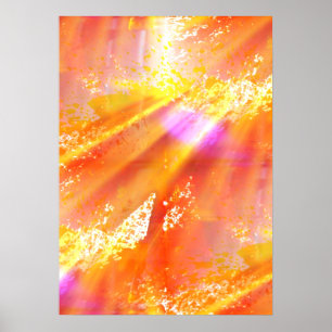 Poster color seamless art background yellow, orange