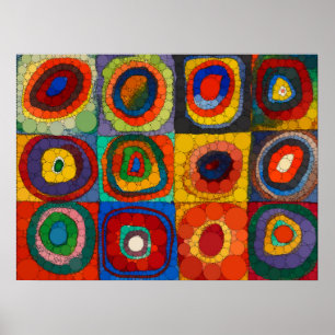Poster Color Study, Infinity Dots par Wassily Kandinsky