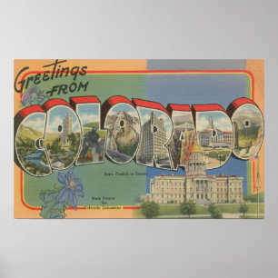 Poster Colorado (Scène de la capitale de l'État)
